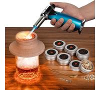 Kit de ahumador de cóctel con antorcha, kit de infusor de whisky antiguo para fiesta, 6 sabores para cóctel, whisky, amante del ahumador de bourbon, regalos para cumpleaños, hombres, papá, marido (sin