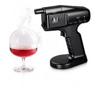 Kit de Ahumador de Cócteles Eléctrico Pistola de Humo y Burbujas para Bebidas Comida Carne Queso y Vino Infusor de Humo Frío con Carga USB para Barman en Casa(Black)