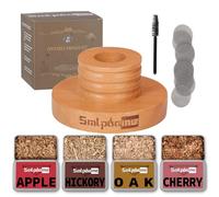 Kit de ahumador de whisky, ahumador de bebidas de bourbon de cóctel antiguo con 4 sabores de virutas de madera, regalos de cumpleaños y Navidad para marido, hombres, papá