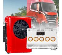 Kit de aire acondicionado de 12 V/24 V para camión, autobús o caravana, unidad de aire acondicionado eléctrica universal para refrigeración de cabina, aire acondicionado split portátil para caravana