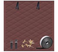 Kit de Aislamiento 110 x 65 cm, Keep Warm, Keep Cold Air out of The Window, Resistente Al Viento y Cálido, Reutilizable, Cold Protection Film con Tape, para Ático Coche, Marrón