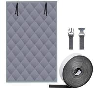 Kit de Aislamiento 122 x 100 cm, con Retención de Calor, Aislamiento Térmico, Fácil de Pegar, Cualquier Tamaño, Transparent Insulation Sheet con Tape, para Claraboyas, Gris