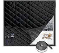 Kit de Aislamiento 190 x 230 cm, Sealed Windproof for Indoors, sin Taladrar, Fácil de Instalar, Ahorro Energético, Insulation Cover to Keep Warm con Tape, para Claraboyas, Negro