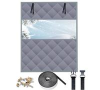 Kit de Aislamiento 60 x 170 cm, Fácil Instalación, de Múltiples Tamaños, Impermeable, Winter to Keep Warm Home, Transparent Insulating Film con Tape, para Ático Coche, Gris