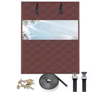 Kit de Aislamiento 65 x 215 cm, Fácil Instalación, de Múltiples Tamaños, Impermeable, Winter to Keep Warm Home, Transparent Insulating Film con Tape, para Ático Coche, Marrón