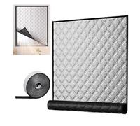 Kit de aislamiento de ventana,40 60 80 100 cm Autoadhesivo Película Aislante para Ventanas,Protege del Frio Cortinas Opacas,Reutilizable Kit de Aislamiento Térmico y Cortavientos(An130xAl140cm)