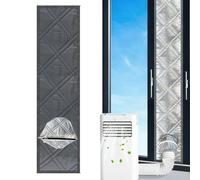 Kit de aislamiento de ventana de aire acondicionado portátil de 3, sello de ventana de CA para corredera, gris plateado, 9, 84x39, 37 pulgadas