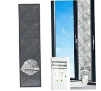 Kit de aislamiento de ventana de aire acondicionado portátil de 3, sello de ventana de CA para corredera, gris plateado, 9, 84 x 70, 87 pulgadas