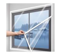 Kit de Aislamiento de Ventanas Película Aislante Transparente Película Caliente A Prueba de Viento Grueso para Bloquear El Frío(105x140cm-3.4 * 4.6')