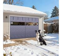 Kit De Aislamiento Para Puertas De Garaje Magnética Cortina Aislante Termica De Puerta 240x210cm 380x210cm 490x360cm Protección Contra El Frío Cortina De Puerta De Garaje(Gris,340x310cm)