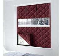 Kit de Aislante Termico Ventanas 50-300cm Cortinas Térmicas y Cortavientos para Invierno, Aislamiento Térmico para Ventanas de Buhardillas y Caravanas, Protege del Frio y Calor(Marrón,145x145cm)