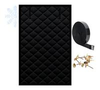 Kit de Aislante Termico Ventanas, 50/60/80/100/120/150/180/200cm Cortinas aislamiento térmico y cortavientos para invierno, Protege Del Frio y Calor para Ventanas(Oscuro,32x32in/80x80cm)