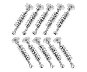 Kit de ajuste de cama caliente para impresora 3D, 10 tornillos de acero inoxidable, amortiguadores con resorte y pomos moleteados antideslizantes para un control fino