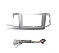 Kit de ajuste de panel de audio y navegación para Honda Stepwgn Buwei 2009-2015, conducción a la derecha, 10.1 pulgadas, 2 DIN, ABS, marco plateado, instalación con arnés de cableado de alimentación