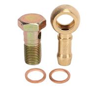 Kit de Ajuste de Perno Banjo, M12 X 1,5 Mm Kit de Ajuste de Perno Banjo con 2 Arandelas Adaptador de Montaje de Freno Banjo de Aleación de Aluminio para Automóvil