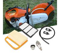 Kit de ajuste del filtro de aire, Kit de servicio Filtro de aire Bombilla y tapón de imprimación para TS410 TS420 Piezas de repuesto Sierra de corte