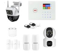 Kit de Alarma para casa conectada inalámbrica WiFi y gsm Amazone y 2 cámaras de Doble Lente - lifebox - kit11