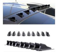 Kit de alerón de techo SharkFins estilo EVO, compatible con instalación de generador Vortex, no requiere recortes para una mayor estabilidad del vehículo
