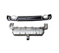 Kit de alerón y punta de silenciador para parachoques trasero para Audi A3/S3 3-5P 2012-