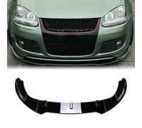 Kit de alerones para parachoques delantero para VW Golf 5 GTI con kit de carrocería de labios de aspecto brillante de fibra de carbono en color negro