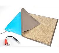 Kit de alfombrilla de sensor de presión de suelo para ancianos para hogares y hospitales de enfermería, conexión mono (jack de 1/4 pulgadas, una banda negra)