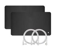 Kit de alfombrillas de conexión a tierra (2 unidades), alfombrilla de conexión a tierra para pies de cama, almohadilla de conexión a tierra con 2 cables de conexión a tierra para dormir, alivio del