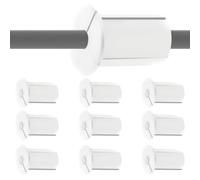 Kit de alimentación de cable de silicona, cable de enrutamiento de alambre, juego de montaje de 10 piezas | Soft Cable Hole hembra datos Ethernet, cables sobre pared escritorios para oficinas