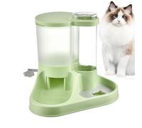 Kit de alimentador automático y dispensador de agua para mascotas, dispensador de agua automático 2 en 1 y kit de alimentador de alimentos, herramienta de alimentación de sifón para perros, gatos y