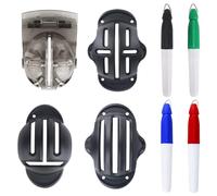 Kit de alineación de marcador de línea de pelota de golf con bolígrafo Triple Track Putter Stenc