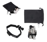 Kit de almacenamiento para drones compatible con DJI Lito 1/X1, adaptador de clip de cuerpo + bolsa de transporte impermeable para disparos de mano y viajes