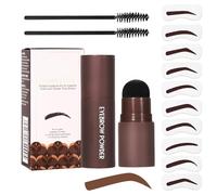 Kit De Almohadillas De Ceja - Herramienta De Ceja Impermeable, Conjunto De Plantillas De Maquillaje, Aplicador De Ungüento De Un Paso, Diseño Fácil De Usar | Solución Perfecta De Forma