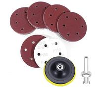 Kit de almohadillas de discos de lijado de 50 Uds. De 5 pulgadas for amoladora troqueladora, óxido de aluminio duradero con grano 60-800 for pulido y acabado(800grit)