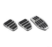 Kit de almohadillas de pedal de aluminio plateado para Nissan Qashqai J11 2014-2020 Rogue Sport J11 2017-2020 para X-trail T32 2014-2020 Cubiertas de embrague antideslizantes para acelerador de freno