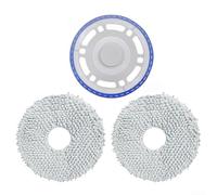 Kit de almohadillas de repuesto para fregona compatible con ECOVACS para Deebot T30C, T30S, T50, N30 Pro Robot Partes de fregona para un cuidado eficiente del suelo (azul)