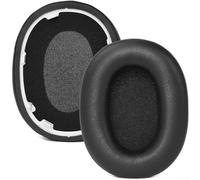 Kit de almohadillas de repuesto para Sony WH-1000XM5, almohadillas de piel de proteína, almohadillas de espuma viscoelástica, almohadillas transpirables para auriculares suaves (negro 27 B28)