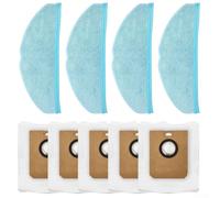 Kit de almohadillas para fregona y bolsas de polvo compatible con Homerun 7000 Vacuum XU710001 XU710002 XV147200 para mejorar la recogida de polvo y la limpieza del suelo