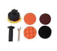 Kit de almohadillas para pulir automóviles, cabezal de pulido para taladro eléctrico con almohadillas de lana y esponja, kit de almohadillas de espuma para pulir con taladro, ideal