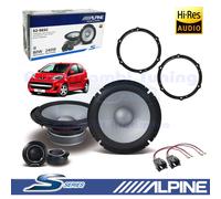 Kit De Altavoces Alpine S2-S65C Delanteros De 2 Vías 165Mm 240W Para PEUGEOT 107