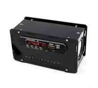 Kit de altavoces BT DIY con radio FM e indicador de nivel LED para proyecto de práctica de soldadura (carcasa negra)