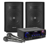 Kit de altavoces con 2 micrófonos y cables