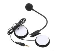 Kit de altavoces para casco de motocicleta, barra de micrófono para medio casco, auriculares con cable de 77 cm para ciclistas (B)