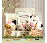 Kit de amigurumi de crochet para principiantes, adultos y ni os. Aprende a tejer a crochet con este kit de animales de peluche de hilo f cil de u