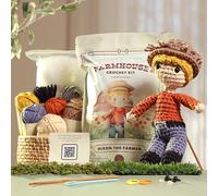 Kit de amigurumi de crochet para principiantes, adultos y ni os. Aprende a tejer a crochet con este kit de animales de peluche de crochet f cil d