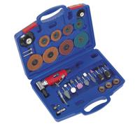 Kit De Amoladora/Arenadora De Ángulo De Aire Sealey De 42 Piezas GSA674K