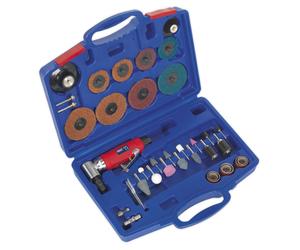 Kit De Amoladora/Arenadora De Ángulo De Aire Sealey De 42 Piezas GSA674K
