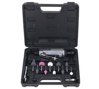 Kit de amoladora neumática de 1/4 pulgadas, pulidora neumática portátil con alta velocidad de 22000 rpm, herramienta de amoladora de aire de mango recto para metalurgia y detalles
