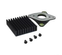 Kit de amortiguador de motor paso a paso 42 y disipador de calor para impresoras 3D, almohadillas de vibración de aluminio con aletas de refrigeración, reduce el ruido y la resonancia, incluye
