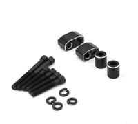Kit de ampliación de placa de pie de aleación de aluminio compatible con Electra Glide para Road Glide para Street Glide Flht para Flhr Fltr Flhx Touring Modelos 2009 a 2025 Negro para lado del