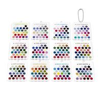 Kit de análisis de color acrílico transparente a prueba de arañazos | Tarjetas de plantilla de análisis de color de temporada para trajes de invierno, maquillaje, ropa, armario, moda