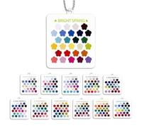 Kit de análisis de color, colgante transparente portátil guía de estilo | Guía de plantillas de color portátil para trajes de invierno, maquillaje, ropa, armario, moda